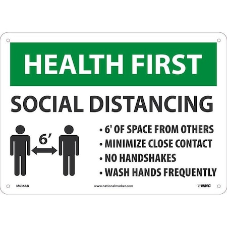 HEALTH FIRST SOCIAL DISTANCING, M636RB